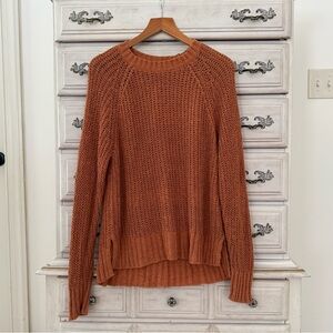 Aerie Warm Copper Knit Sweater